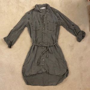 Mahina Gray Denim Dress sz M
